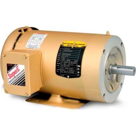 BALDOR-RELIANCE Baldor-Reliance Motor CEM3558, 2HP, 1725RPM, 3PH, 60HZ, 56C, 3532M, TEFC, F1, N CEM3558